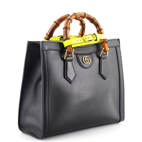 gucci bamboo mini tote|Gucci tote with bamboo handles.